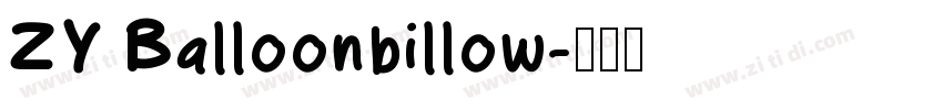 ZY Balloonbillow字体转换